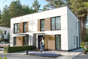  Projekt domu BK-19 wariant II (WWC1065) - projekt domu z pełnym piętrem - Zdjęcie 1