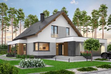  Projekt domu Perfetto 2 (WOF1256) - projekt domu parterowego z poddaszem - Zdjęcie 1