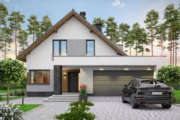  Projekt domu Perfetto 2 (WOF1256) - projekt domu parterowego z poddaszem - Zdjęcie 2