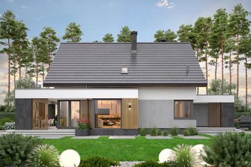  Projekt domu Perfetto 2 (WOF1256) - projekt domu parterowego z poddaszem - Zdjęcie 3