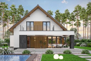  Projekt domu Perfetto 2 (WOF1256) - projekt domu parterowego z poddaszem - Zdjęcie 4