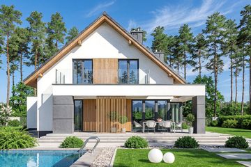 Projekt domu Perfetto 2 - parterowy z poddaszem dom o powierzchni 139,15 m², dach dwuspadowy - ujęcie 5