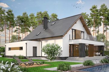  Projekt domu Perfetto 2 (WOF1256) - projekt domu parterowego z poddaszem - Zdjęcie 5