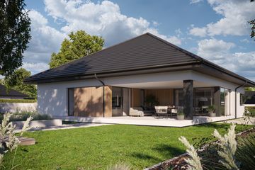  Projekt domu NewHouse 761 w3 (KRZ1132) - projekt domu parterowego - Zdjęcie 1