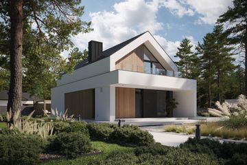  Projekt domu NewHouse 750 (KRZ1133) - projekt domu parterowego z poddaszem - Zdjęcie 1