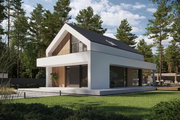  Projekt domu NewHouse 750 (KRZ1133) - projekt domu parterowego z poddaszem - Zdjęcie 5