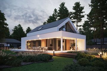  Projekt domu NewHouse 750 (KRZ1133) - projekt domu parterowego z poddaszem - Zdjęcie 8