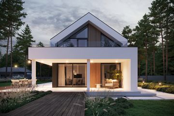  Projekt domu NewHouse 750 (KRZ1133) - projekt domu parterowego z poddaszem - Zdjęcie 12