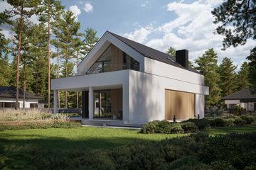  Projekt domu NewHouse 750 (KRZ1133) - projekt domu parterowego z poddaszem - Zdjęcie 13