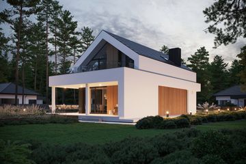  Projekt domu NewHouse 750 (KRZ1133) - projekt domu parterowego z poddaszem - Zdjęcie 14