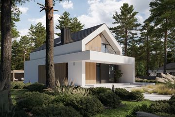  Projekt domu NewHouse 750 (KRZ1133) - projekt domu parterowego z poddaszem - Zdjęcie 15