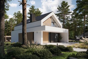  Projekt domu NewHouse 750 (KRZ1133) - projekt domu parterowego z poddaszem - Zdjęcie 20