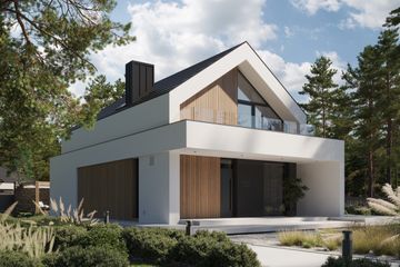  Projekt domu NewHouse 750 (KRZ1133) - projekt domu parterowego z poddaszem - Zdjęcie 1