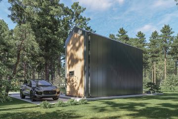  Projekt domu letniskowego DM5 - wersja drewniana (WAI1531) - projekt domu letniskowego parterowego - Zdjęcie 3