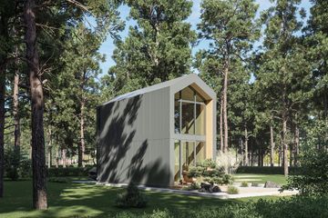  Projekt domu letniskowego DM5 - wersja drewniana (WAI1531) - projekt domu letniskowego parterowego - Zdjęcie 4