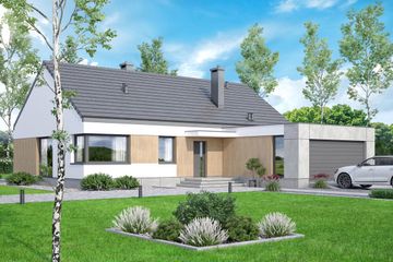  Projekt domu Mokka 18 modern plus (WOF1257) - projekt domu parterowego - Zdjęcie 1