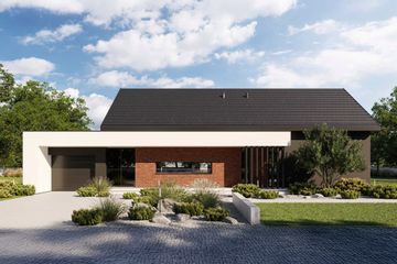  Projekt domu HomeKoncept 144 G1 (KRX1286) - projekt domu parterowego - Zdjęcie 1