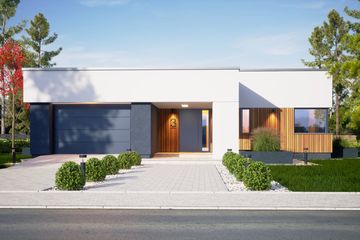  Projekt domu Klara VII z garażem 1-st. [A] (WRF2479) - projekt domu parterowego - Zdjęcie 1