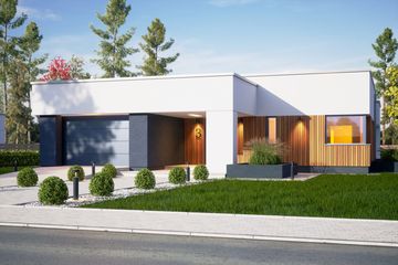  Projekt domu Klara VII z garażem 1-st. [A] (WRF2479) - projekt domu parterowego - Zdjęcie 2