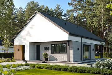  Projekt domu EG-108 (WWB1149) - projekt domu parterowego - Zdjęcie 1