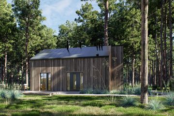  Projekt domu letniskowego D435A - wersja drewniana (WAI1533) - projekt domu letniskowego parterowego - Zdjęcie 3