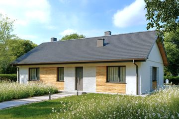  Projekt domu Parterowy klasyk (GDF1002) - projekt domu parterowego - Zdjęcie 1