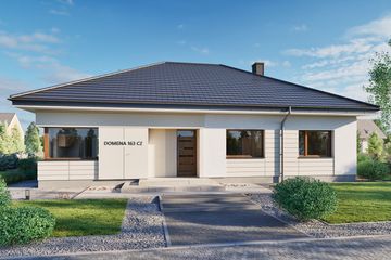  Projekt domu Domena 163 C2 (WRW1424) - projekt domu parterowego - Zdjęcie 3