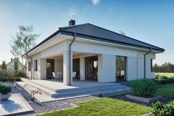  Projekt domu Domena 163 C2 (WRW1424) - projekt domu parterowego - Zdjęcie 4