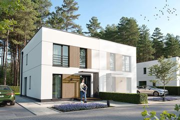  Projekt domu BK-19 wariant II segment (WWC1066) - projekt domu z pełnym piętrem - Zdjęcie 2