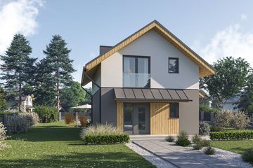  Projekt domu D436 (WAI1528) - projekt domu parterowego z poddaszem - Zdjęcie 1