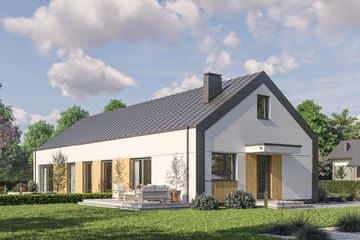  Projekt domu D408 (WAI1534) - projekt domu parterowego - Zdjęcie 1