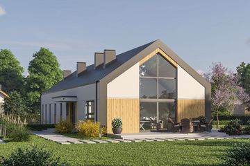 Projekt domu D408 (WAI1534) - projekt domu parterowego - Zdjęcie 2