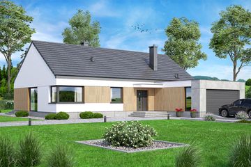  Projekt domu Mokka 18 modern plus 2 (WOF1258) - projekt domu parterowego - Zdjęcie 1