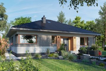  Projekt domu Kwadra Rex (1946) (KRD3079) - projekt domu parterowego - Zdjęcie 1