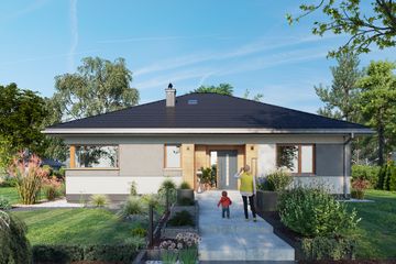  Projekt domu Kwadra Rex (1946) (KRD3079) - projekt domu parterowego - Zdjęcie 2