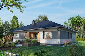  Projekt domu Kwadra Rex (1946) (KRD3079) - projekt domu parterowego - Zdjęcie 3