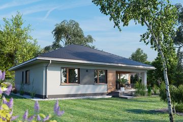  Projekt domu Kwadra Rex (1946) (KRD3079) - projekt domu parterowego - Zdjęcie 4