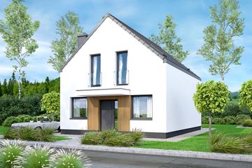  Projekt domu Lungo 4 mini modern (WOF1259) - projekt domu parterowego z poddaszem - Zdjęcie 2