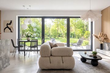 Projekt domu Lungo 4 mini modern - parterowy z poddaszem dom o powierzchni 84,64 m², dach dwuspadowy - ujęcie 6