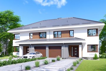  Projekt domu APS 330 wariant 2 dwulokalowy ECO (LUA1661) - projekt domu z pełnym piętrem - Zdjęcie 6