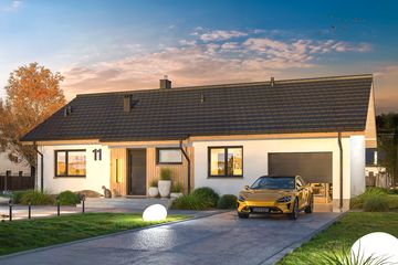  Projekt domu Tracja 11 mini (WOE1213) - projekt domu parterowego - Zdjęcie 1