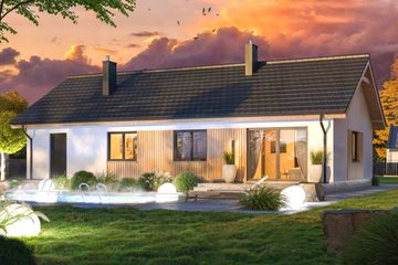  Projekt domu Tracja 11 mini (WOE1213) - projekt domu parterowego - Zdjęcie 3