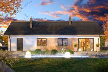  Projekt domu Tracja 11 mini (WOE1213) - projekt domu parterowego - Zdjęcie 4