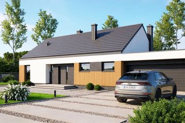  Projekt domu Malwa (WOF1260) - projekt domu parterowego - Zdjęcie 1