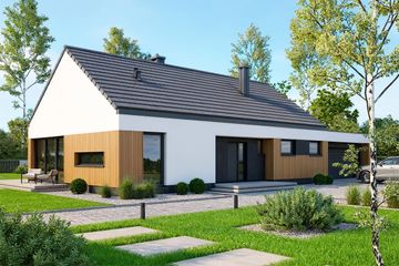  Projekt domu Malwa (WOF1260) - projekt domu parterowego - Zdjęcie 2