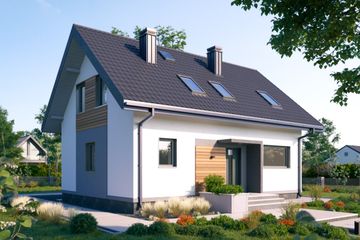  Projekt domu Drops Nano (1950) (KRD3083) - projekt domu parterowego z poddaszem - Zdjęcie 1