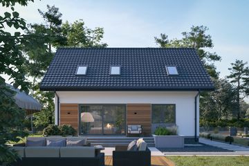  Projekt domu Drops Nano (1950) (KRD3083) - projekt domu parterowego z poddaszem - Zdjęcie 5