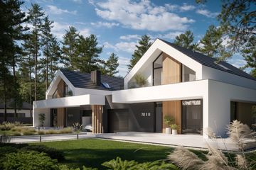  Projekt domu NewHouse 753 D G1 (KRZ1134) - projekt domu parterowego z poddaszem - Zdjęcie 1