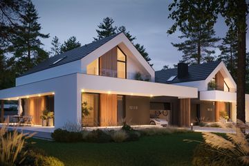  Projekt domu NewHouse 753 D G1 (KRZ1134) - projekt domu parterowego z poddaszem - Zdjęcie 3