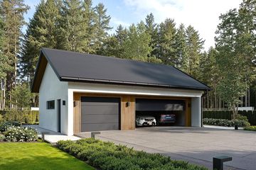  Projekt garażu BK-56 (WWC1067) - projekt garażu parterowego - Zdjęcie 2